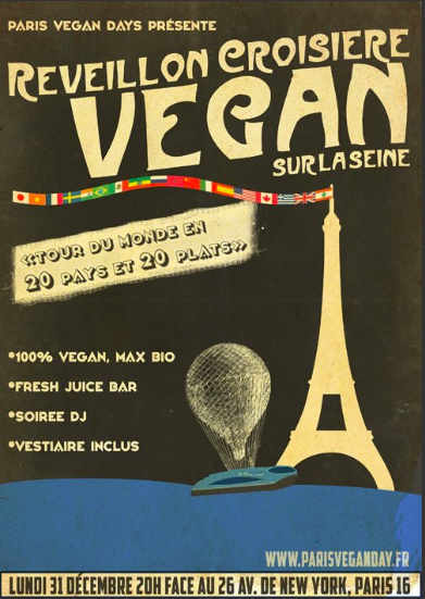 Vegan New Year’s Eve Cruise on the Seine!